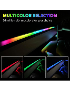 Luces Neón LED RGB para Tesla Model 3/Y 2021-2025 con Control Remoto 2