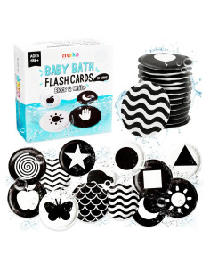 Juguetes de Baño Merka - Tarjetas de Alto Contraste 30 Pzs
