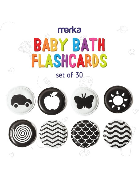 Juguetes de Baño Merka - Tarjetas de Alto Contraste 30 Pzs Juguetes de Baño Merka - Tarjetas de Alto Contraste 30 Pzs