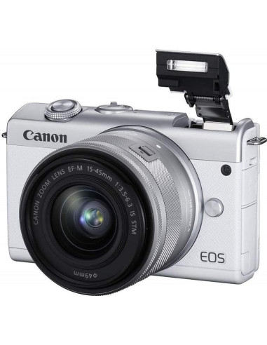 Cámara Canon EOS M200 con Lente 15-45mm - 24.1MP 4K