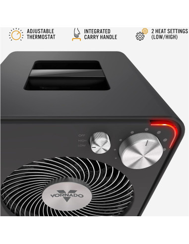 Calefactor Eléctrico Vornado VMH300 con Termostato Ajustable