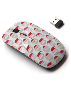 Ratón Inalámbrico 2.4G CJCBROES Diseño Santa Claus
