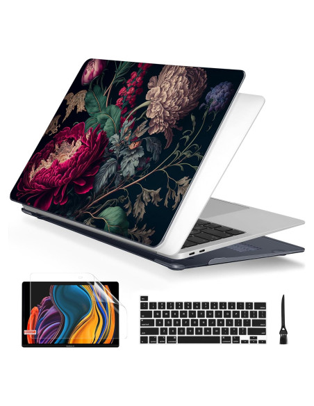 Funda Batianda para MacBook Pro 13" 2022 M2 Flor Vintage