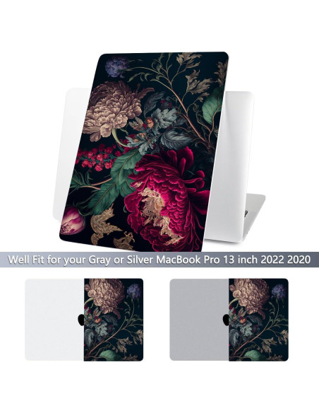 Funda Batianda para MacBook Pro 13" 2022 M2 Flor Vintage