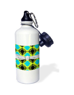 Botella de Agua Deportiva 3dRose 621 ml Acero Inoxidable Blanca 2