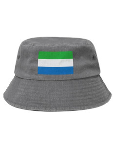 Gorra de Cubo Unisex KCNSEZA Bandera Sierra Leona Algodón