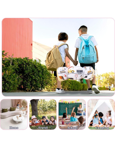 Alfombra de Siesta para Niños YR0009 con Almohada y Manta