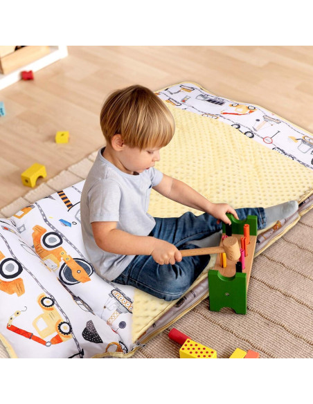 Alfombra de Siesta para Niños YR0009 con Almohada y Manta
