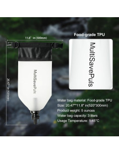 Filtro de Agua por Gravedad MultiSavePuls 3L para Camping 2