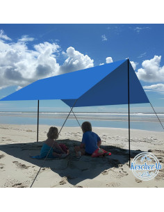 Postes de Lona Ajustables KescherAb Set de 2 Aluminio 199.4 cm 2