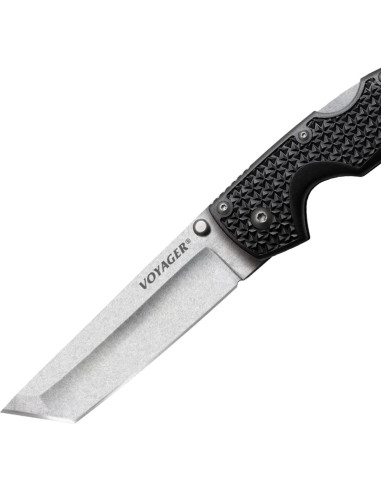 Cuchillo Plegable Cold Steel Voyager Grande Punta Tanto 10.16 cm
