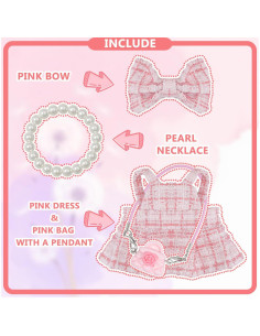 Conjunto de Ropa para Muñecas 17 cm Woplagyreat Rosa 2