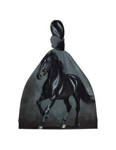 Sombrero Beanie Suave para Bebés Neonato Caballo Negro 0-6 Meses