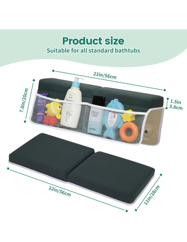 Almohadilla para Rodillas y Codos de Baño Omixe 3.81cm Gris