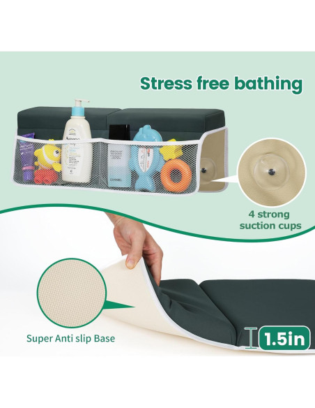 Almohadilla para Rodillas y Codos de Baño Omixe 3.81cm Gris