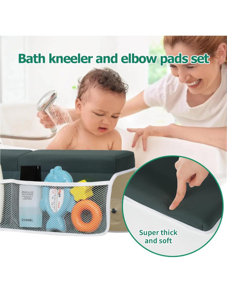 Almohadilla para Rodillas y Codos de Baño Omixe 3.81cm Gris