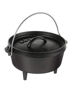 Olla Holandesa Lodge Hierro Fundido 2 Cuartos con Tapa