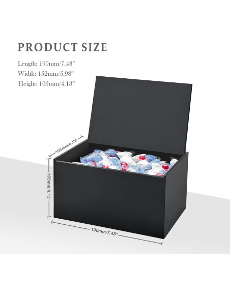 Soporte para Cápsulas de Lavavajillas Bigfety Acrílico Negro Soporte para Cápsulas de Lavavajillas Bigfety Acrílico Negro