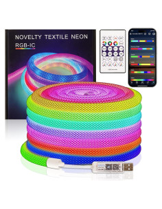 Tira de LED Neón RGB+IC 1m TK99SW Flexible a Prueba de Agua