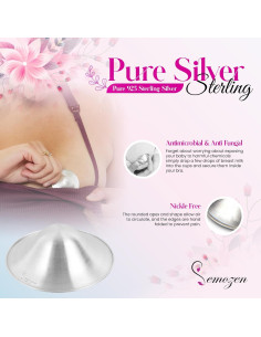 Copas de Lactancia de Plata 925 - Protectores de Pezón 18mm 2