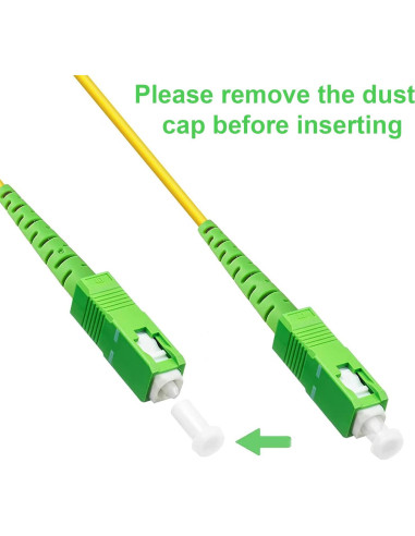 Cable de Fibra Óptica FLYPROFiber 1m SC/APC Modo Único 9/125m