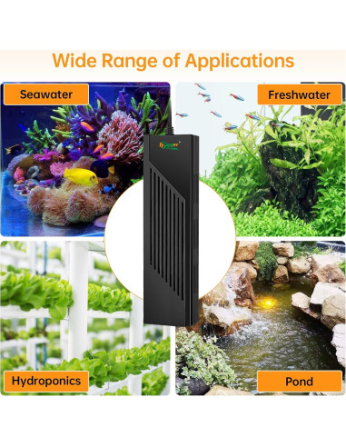 Calentador de Acuario Hygger 500W para 250-500 Litros