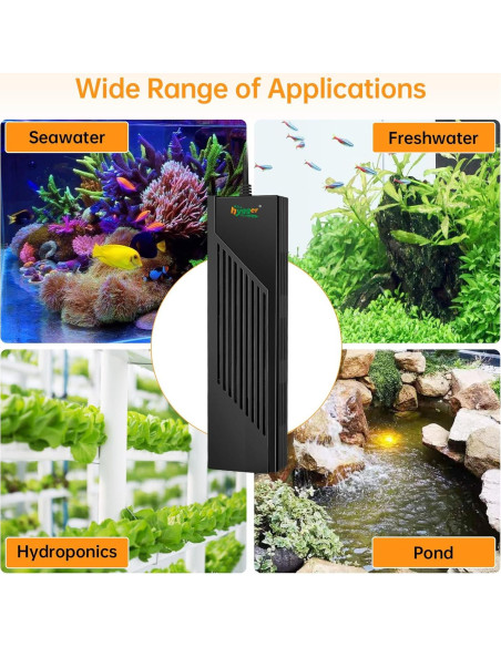 Calentador de Acuario Hygger 500W para 250-500 Litros