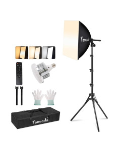 Kit de Iluminación Softbox Yanuoda 16" con LED 95W 3000K-7500K