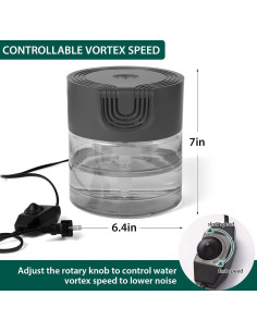 Purificador de Aire de Agua Oxyvana Gris 1300ml Silencioso 2