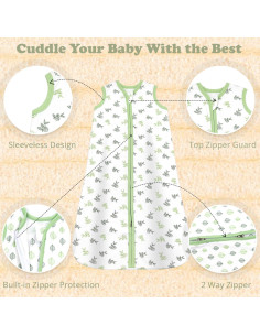 Saco de Sueño Bublo Baby 6-12 Meses Algodón Transpirable 2 Piezas 2