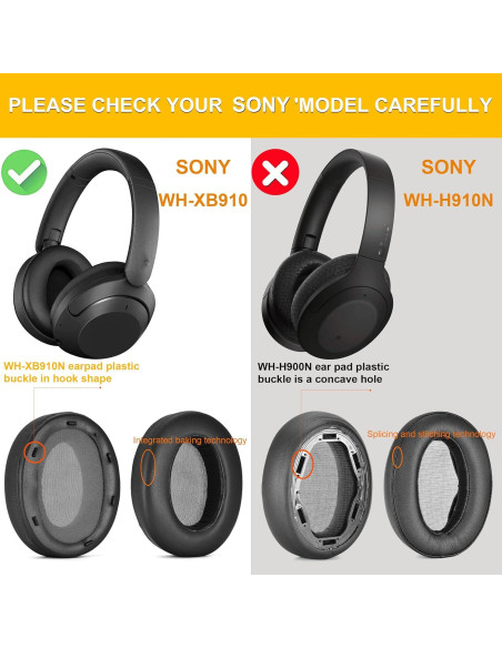 Almohadillas de Reemplazo Defean para Sony WH-XB910N Azul