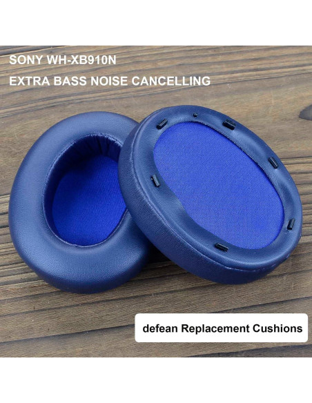 Almohadillas de Reemplazo Defean para Sony WH-XB910N Azul