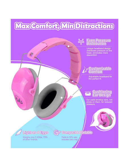 Auriculares Prohear 032 para Niños - Cancelación de Ruido 25dB