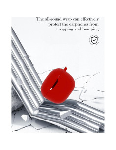 Funda Protectora Silicona BOVUGAC para JBL Tune 120 TWS Rojo 2