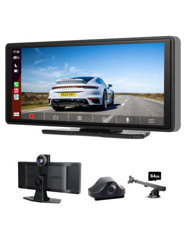 Pantalla Wireless Carplay ALOMA 10.26" 4K con Cámara 1080p