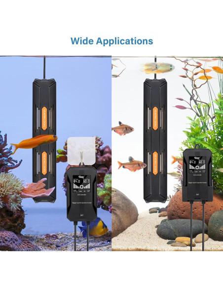 Calentador de Acuario Hygger 500W con Controlador Digital