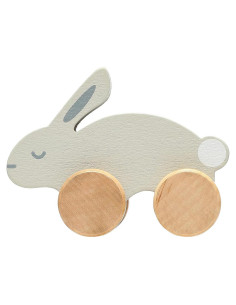 Juguete de empujar Conejo de Madera Pearhead 12.7x9.5cm