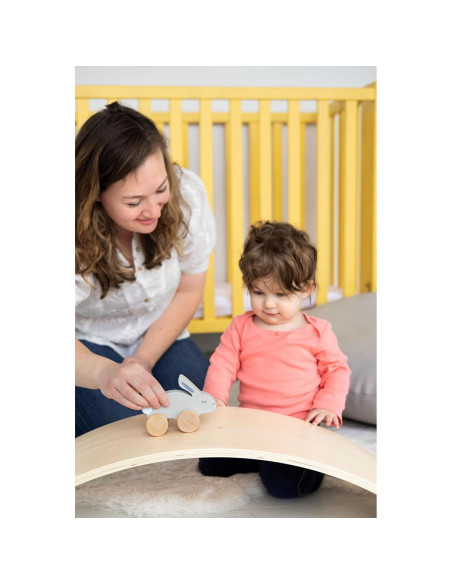 Juguete de empujar Conejo de Madera Pearhead 12.7x9.5cm Juguete de empujar Conejo de Madera Pearhead 12.7x9.5cm