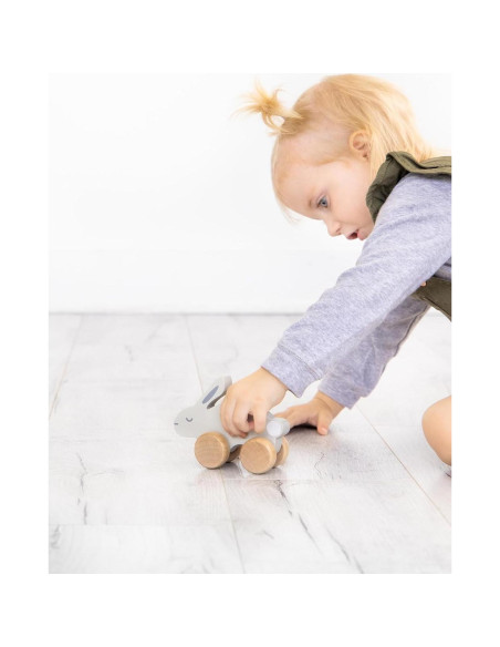 Juguete de empujar Conejo de Madera Pearhead 12.7x9.5cm Juguete de empujar Conejo de Madera Pearhead 12.7x9.5cm