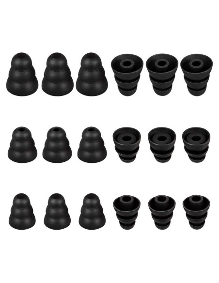 Puntas de oído cónicas de silicona CYADCI S/M/L 9 pares