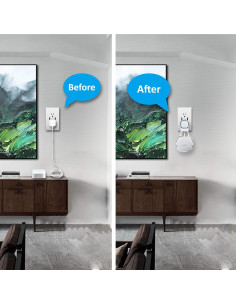 Soporte de Pared para Router EERO 6 - 2 Paquete - Gestión de Cables 2