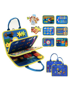 Libro Ocupado Montessori BESFAN para Niños 1-3 Años - Juguete Educativo