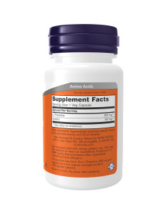 Suplemento L-Teanina 200 mg con Inositol NOW Foods 60 Cápsulas Veganas 2
