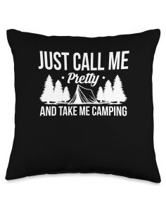 Cojín Cuadrado Multicolor Camping Viaje 40.64x40.64 cm