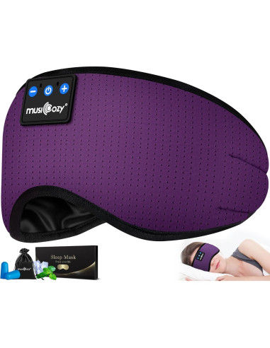 Auriculares para Dormir Bluetooth MUSICOZY con Máscara 3D