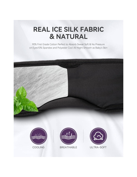 Auriculares para Dormir Bluetooth MUSICOZY con Máscara 3D