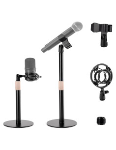 Soporte de Micrófono de Escritorio Ajustable MK0106 Negro
