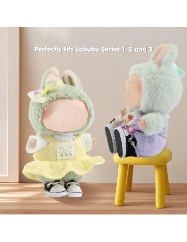 Zapatos de muñeca Bubu Ciunura Lona Negra 3.78 cm