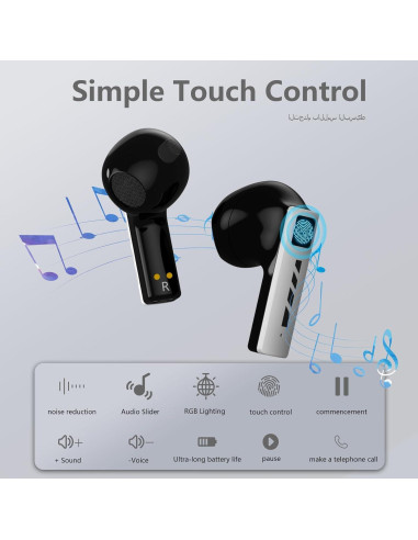 Auriculares Inalámbricos Black Shark T11 Bluetooth 5.3 Gris