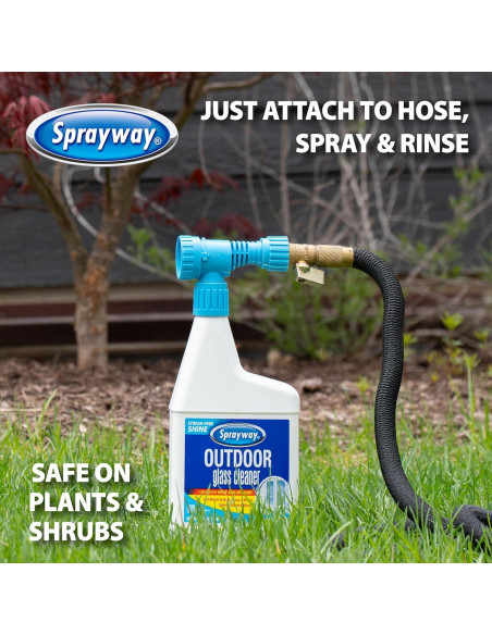 Limpiador de Vidrios Sprayway 0.95L - Brillo Sin Rayas